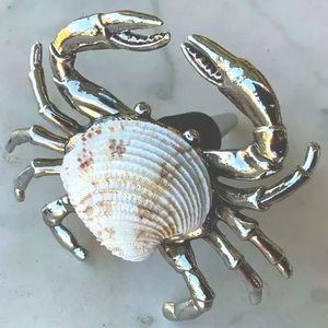 TOMMY BAHAMA BOTTLE STOPPER CRAB SEA SHELL